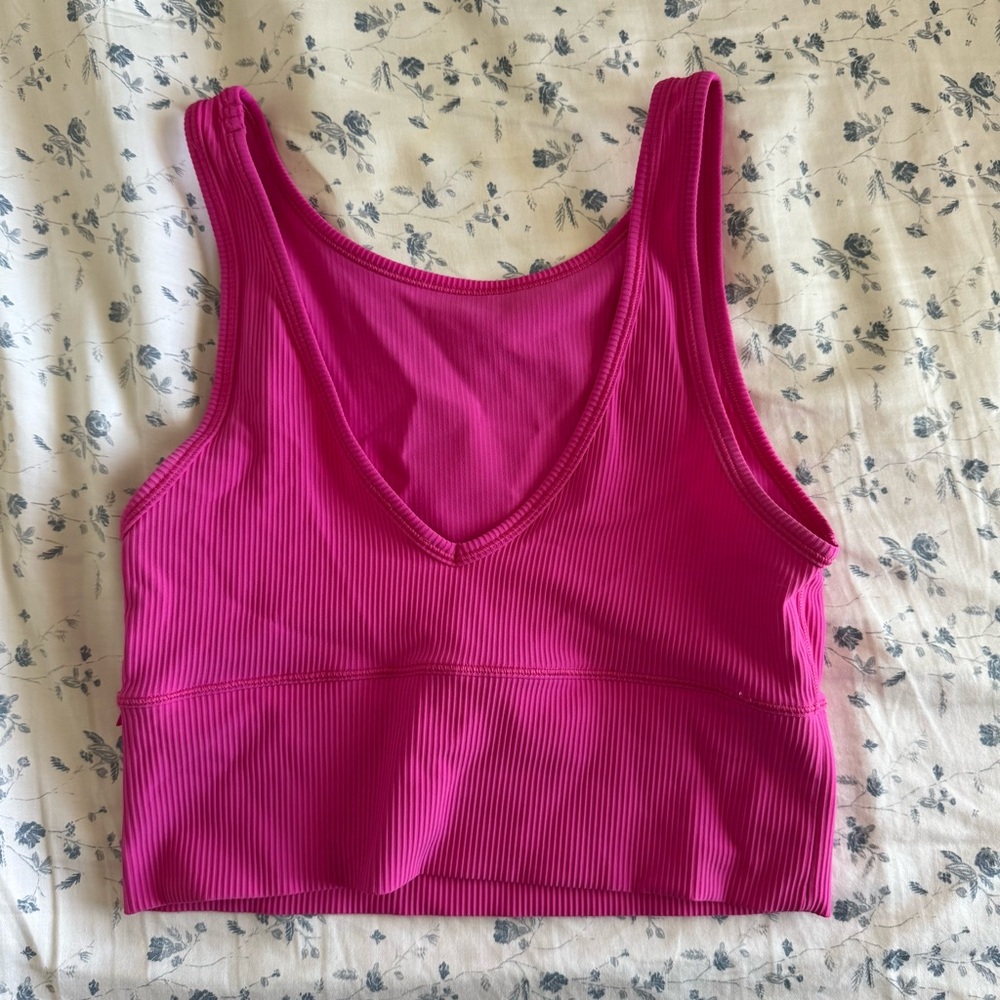 lululemon power pivot tank SONIC PINK